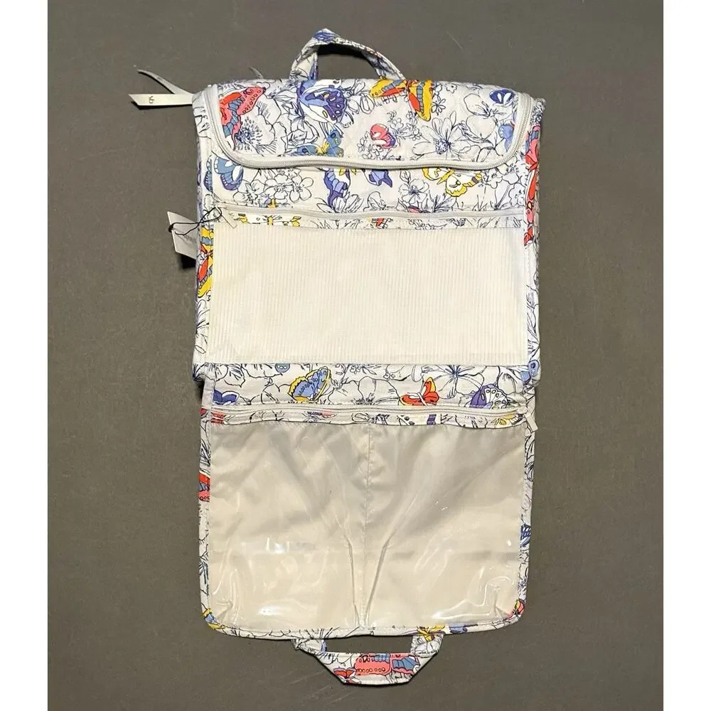 Vera Bradley Coast Breezy Butterflies Grand Hanging Organizer Travel Makeup Bag